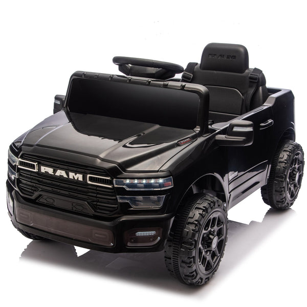 English Elm Licensed Dodge Ram 3500 12v Kids Ride on Truck with Parental Remote and Rear Suspension W1578P346247