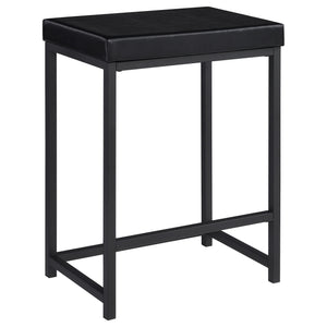 English Elm Klekner Black 4-Piece Counter Height Table Set with Nesting Tables & Stools, Space-Saving Chic Finish B062P353238