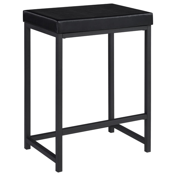 English Elm Klekner Black 4-Piece Counter Height Table Set with Nesting Tables & Stools, Space-Saving Chic Finish B062P353238