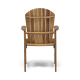 Christopher Knight Home® - Noble House - Malibu Outdoor Weather Resistant Acacia Wood Adirondack Dining Chairs (Set of 2)