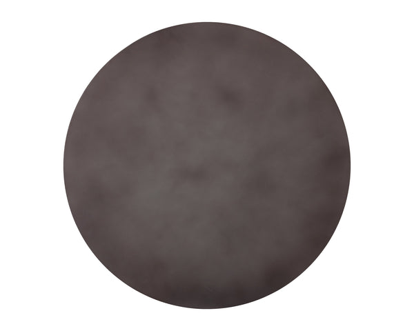 Sunpan Bernaby Coffee Table - Contemporary Round Design with Hand-Painted Metal Top and Unique Craftsmanship Gunmetal