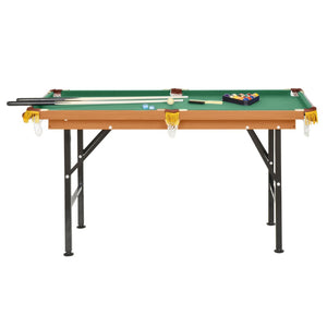 English Elm Soozier 55" Portable Folding Pool Table - Family-Friendly Game With Complete Accessories & Easy Storage W2225P217200-GIGA