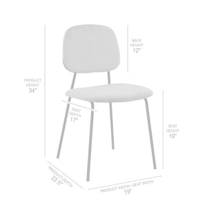 English Elm Montria Gray Velvet Dining Chairs Set of 2 — Metal 4-Leg Durable Base, 250 lb Capacity, Stylish Easy Assembly B2736P354329