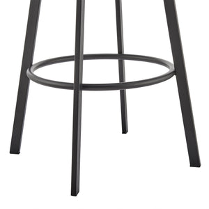English Elm Eleanor Swivel Barstool Upholstered Faux Leather Seat for Kitchen Island or Pub B2736P464893