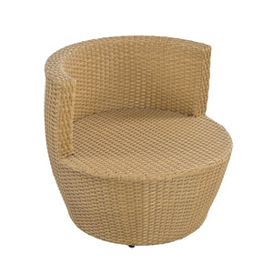 English Elm Christopher Knight Home® - KONO 3PC Outdoor Boho Faux Wicker Chat Set with Tempered Glass Table, Beige Cushions, Durable Elegance N775P245731B