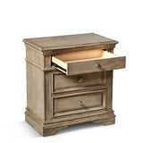 English Elm Steve Silver - Highland Park - Nightstand With Usb - Waxed Driftwood