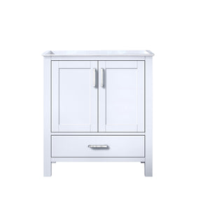 English Elm White Bath Vanity 30" W x 22" D — Solid Wood E0 Plywood, Soft-Close Drawer, Open Shelf, Fully Assembled B2731P258772