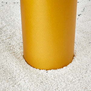 English Elm Table Set With Elegant Round White Marble Top, Gold Legs, And Soft Dining Chairs For Stylish Spaces W1151S01135-GIGA