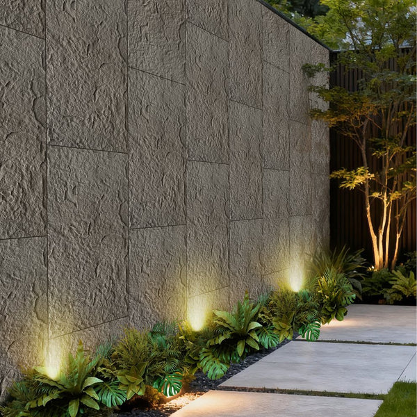 English Elm 3d Faux Stone Pu Wall Panels Set Lightweight Flame Resistant Architectural Accent Charcoal Grey W347P419789