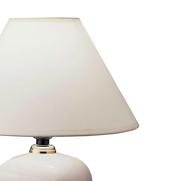 English Elm 13" Elegant Ivory Ceramic Table Lamp With Linen Shade – Perfect For Bedside Or Living Room Decor B072116107