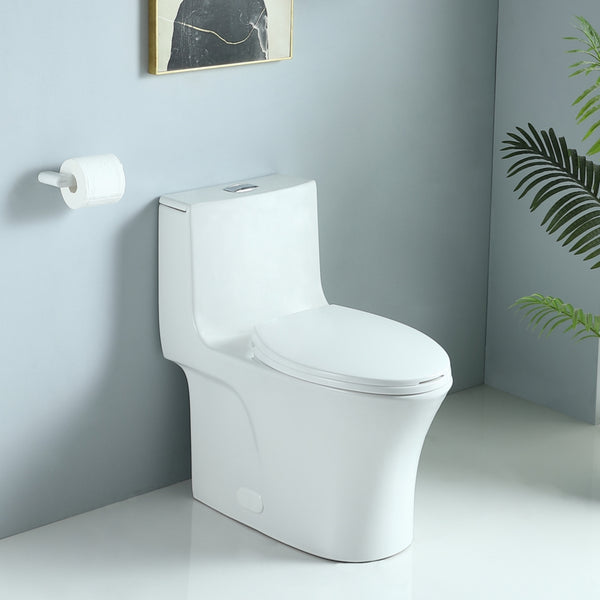 English Elm 1.1/1.60 Gpf Dual Flush Matte Black One Piece Toilet Ada Comfort Height Soft Close W1920P385347