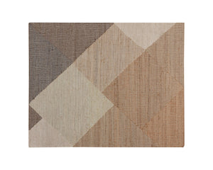 Sunpan Oswego Hand-woven Rug - Artisan-crafted Geometric Design In Natural And Sage Tones For Any Space Taupe Jute Blend 111979