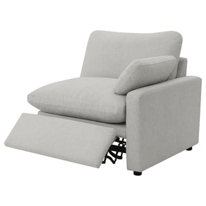 English Elm Hollander Modular Fabric Sectional with Three Power Recliners for Flexible Living Rooms B062S01810