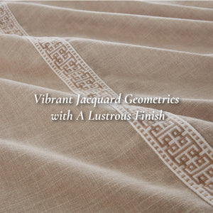English Elm 9-piece King Bedding Set Velvet Slub Fabric Embroidered Comforter with Euro Shams Taupe B035P482954