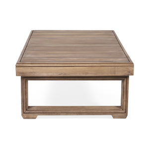 English Elm Christopher Knight Home® - WESTCHESTER Acacia Wood Loveseat & Coffee Table Set in Brown — Floor-Chair Design, Water-Resistant Cushions 70130.00BBGE