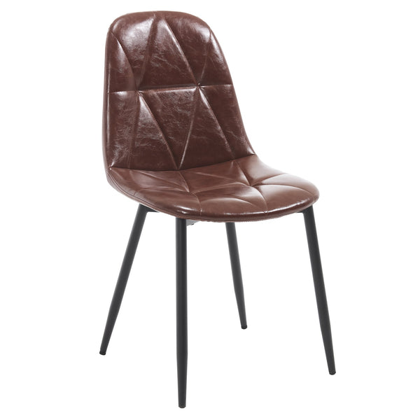 English Elm Dining Velvet Upholstered Chairs Set of 2 with Armrests, Sturdy Metal Legs, Anti-Slip Protectors, Stylish Comfort for Dining Room Brown W3112P254919