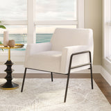 Charleston Accent Chair Cream 109524 Zuo Modern