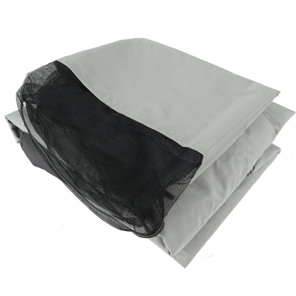 English Elm Replacement Canopy Top for 10x12 Gazebo with UV-Protective, Water-Repellent Polyester Fabric and Ventilation Grey W419P208851