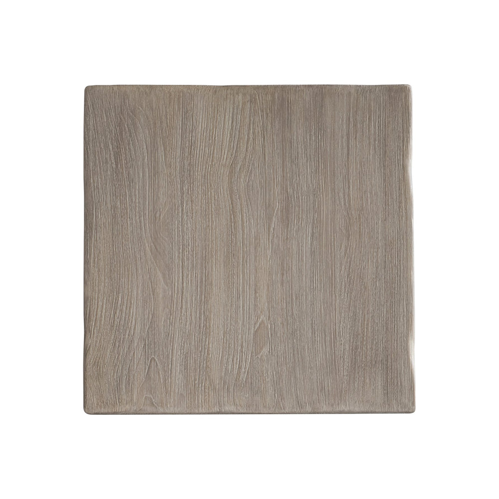 Bernhardt Bernhardt Montego Live-Edge Outdoor Side Table In Carbonized Teak, Sea Oat Finish, Weather-Resistant (22") X06123