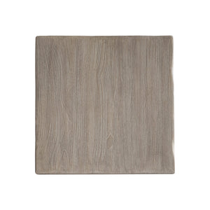 Bernhardt Bernhardt Montego Live-Edge Outdoor Side Table In Carbonized Teak, Sea Oat Finish, Weather-Resistant (22") X06123