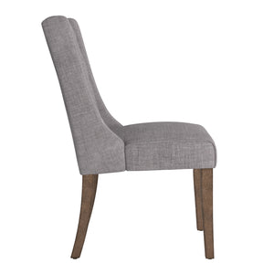 Homelegance By Top-Line Griffin Tufted Wingback Hostess Chairs (Set of 2) Natural Rubberwood