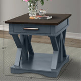 Parker House Americana Modern - Denim End Table Denim with Sable Wood Top Poplar Solids / Birch Veneers AME#02-DEN