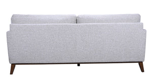 Porter Designs Porter Flanders Modern Upholstered Sofa In Soft Gray Chenille With Cozy Cushions & Elegant Legs Gray Fabric 01-216-01-5091
