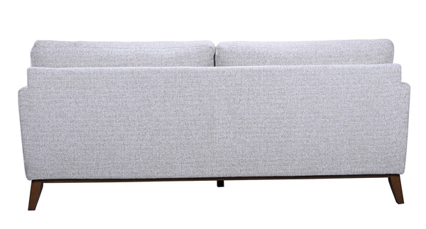 Porter Designs Porter Flanders Modern Upholstered Sofa In Soft Gray Chenille With Cozy Cushions & Elegant Legs Gray Fabric 01-216-01-5091