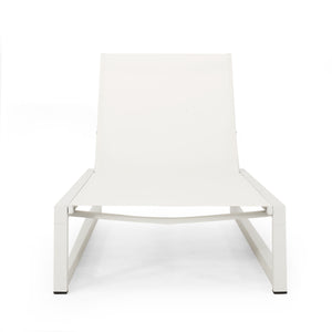 English Elm Christopher Knight Home® - Venice Chaise Lounge - Adjustable, Lightweight, Weather-Resistant Poolside Comfort With Mesh Seating 61698.00WWHIMP2