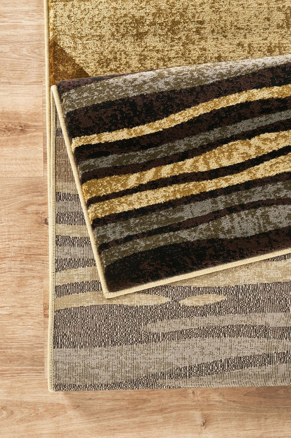 English Elm Bristol Geometric Stripe Area Rug Bold Multi-toned Pattern for Living or Dining Rooms B186P452309