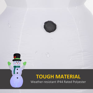 English Elm Perfect 10 Foot Holiday Snowman Inflatable with Rotating Led Lights Outdoor Yard Decor T3971P415616
