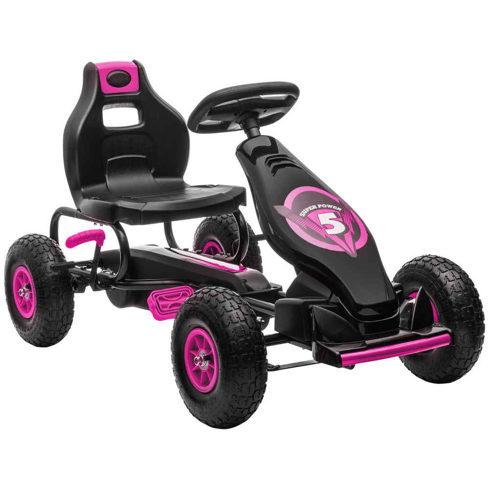 English Elm Aosom Youth Scooter Steel Frame Dual Caliper Brakes Inflatable Tire Kids Ride W2225P217462