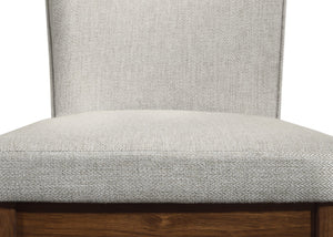 English Elm Mid-Century Modern 5Pc Dining Set - Stylish Rectangular Table & Plush Upholstered Chairs In Warm Wood B011S01916