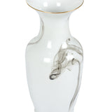 White Cinder And Smoke Vase White/Cream, Black 302435-WILDWOOD Wildwood