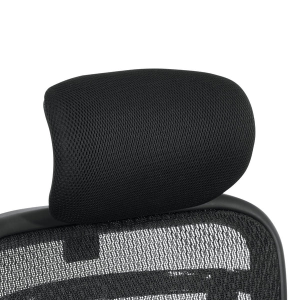 OSP Home Furnishings Optional Mesh Headrest for Space Seating 818 Series with Ergonomic Ratchet Adjustment HRM818