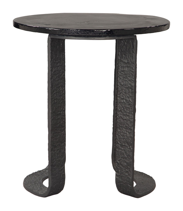 Zuo Modern Divin Side Table Black - Modern Recycled Glass & Aluminum Design For Chic Living Spaces & Decor Black Recycled Sand Cast Glass,Aluminum 110616-zuo-modern