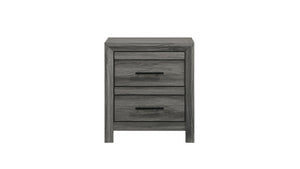 English Elm Denver Modern 2-Drawer Nightstand In Versatile Gray Wood Finish For Stylish Bedroom Storage Solutions B009P272309