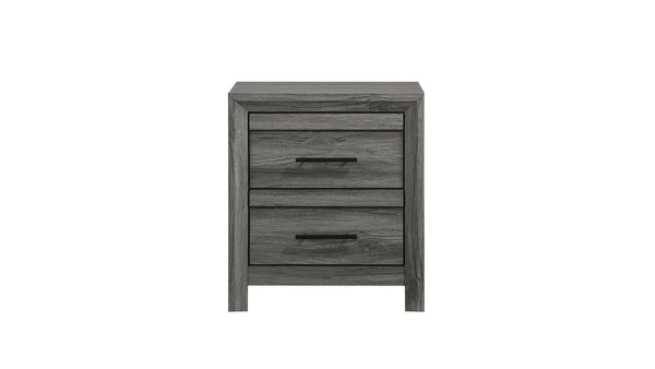 English Elm Denver Modern 2-Drawer Nightstand In Versatile Gray Wood Finish For Stylish Bedroom Storage Solutions B009P272309
