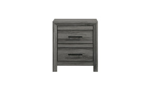 English Elm Denver 5-Piece Full Bedroom Set In Gray Wood - Modern Style With Ample Storage & Easy Assembly B009S02013