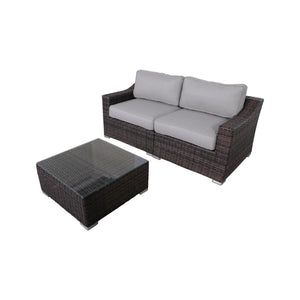 English Elm Lsi Elegant 3-Piece Patio Rattan Set With Plush Cushions – No Assembly, All-Weather Comfort & Style! B120S00072