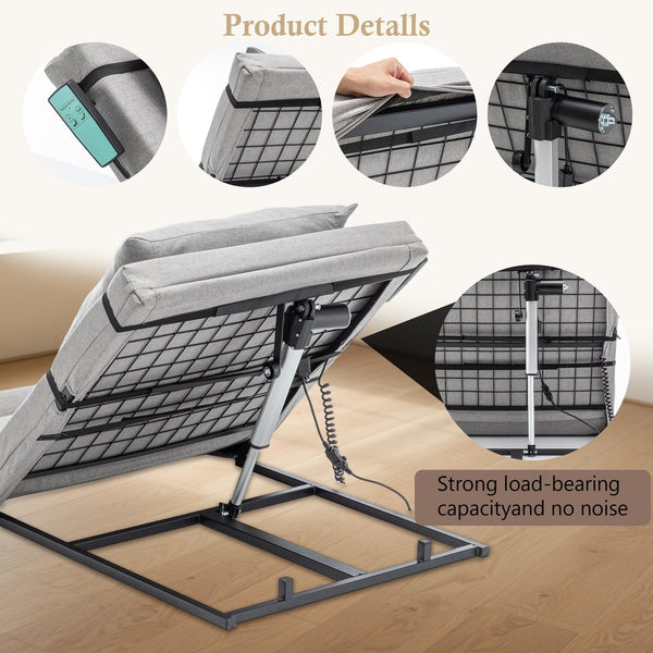 English Elm Electric Adjustable Bed Backrest - 300 Lbs Capacity, 4-68° Lift For Ultimate Comfort & Support W1422P352936