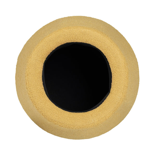 Crestview Collection Modern Mushroom-inspired Ottoman With Hidden Storage - Stylish Spice Yellow Accent For Any Room Yellow Solid Wood Evfzr3908bspc