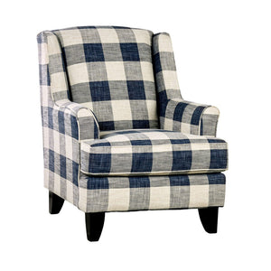 English Elm Transitional High Back Stripe Chair with Rolled Arms for Coastal Comfort and Supportive Seating Appeal Ivory 32 L x 36 W x 37 H B2741P375958