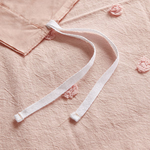 JLA Home Urban Habitat - Cotton Brooklyn Cotton Jacquard Duvet Cover Set with Tufted Chenille Dots, Euro Shams, Pillows Pink UH12-0207