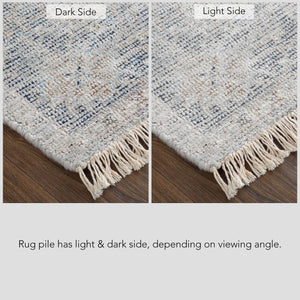 Feizy Rugs Caldwell Handwoven Wool And Viscose Area Rug – Bohemian Elegance For A Serene Home Atmosphere Gray,Blue,Taupe Wool,Viscose 8798799fgry000h00
