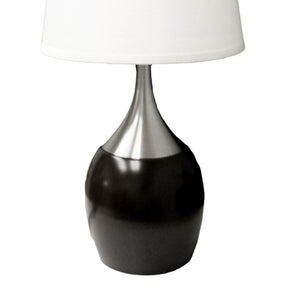English Elm 24" Elegant Touch-Control Table Lamp - Espresso Base & White Shade For Modern Home Lighting Decor B072116158
