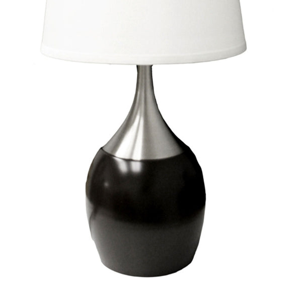 English Elm 24" Elegant Touch-Control Table Lamp - Espresso Base & White Shade For Modern Home Lighting Decor B072116158