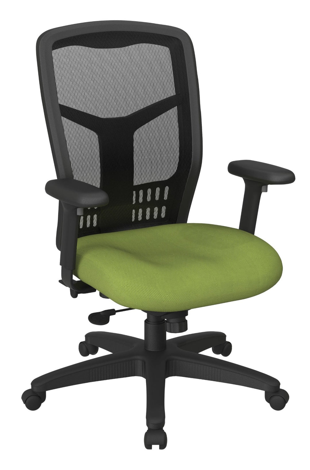 OSP Home Furnishings Progrid® High Back Ergonomic Office Chair with Mesh Support and Adjustable Lumbar Arms 90662-6