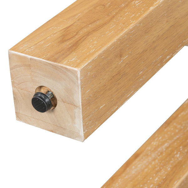 English Elm Trexm Ash Veneer Entryway Console Table Built in Power Outlet Drawer Rubberwood Natural N715P361518N