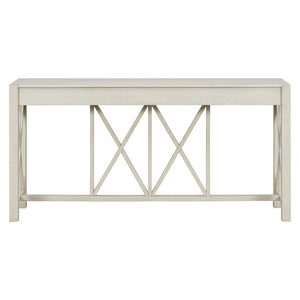 English Elm U_Style 60'' Modern Acacia Console Table With 4 Drawers & Open Shelf - Perfect For Entryways & Living Rooms N711P289747A-GIGA